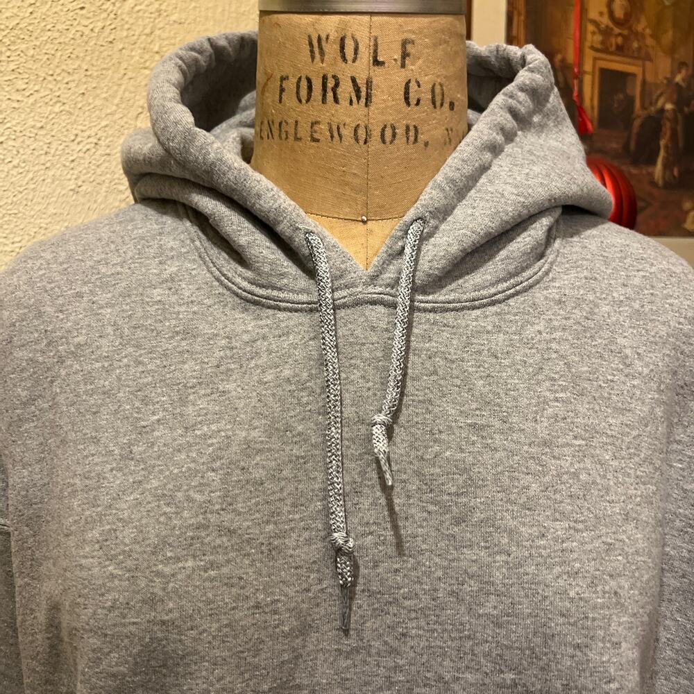 Men's Gildan Heavy Blend Gray Pullover Fleece Hoodie Size XL - Picture 4 of 10